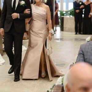 Chic One Shoulder Blush Dress